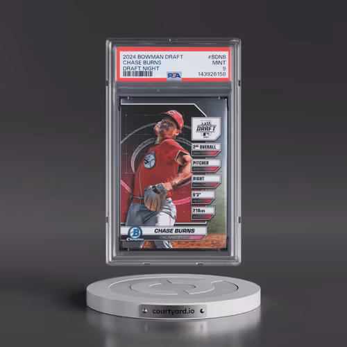 2024 Bowman Draft Bowman Draft Night #BDN8 Chase Burns (PSA 9 MINT)