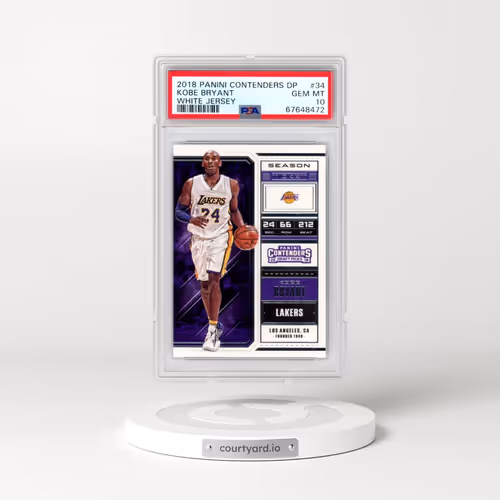 2018 Panini Contenders Draft Picks #34 Kobe Bryant (PSA 10 GEM MINT)