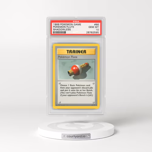 1999 Pokémon Game #86 Pokemon Flute - Shadowless (PSA 10 GEM MINT)
