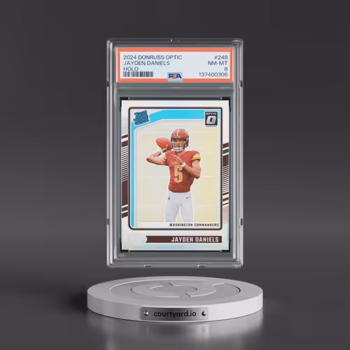2024 Panini Donruss Optic #248 Jayden Daniels - Holo (PSA 8 NM-MT)