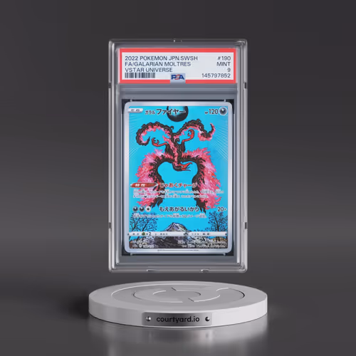 2022 Pokémon Sword & Shield Vstar Universe #190 Galarian Moltres - Full Art (PSA 9 MINT)