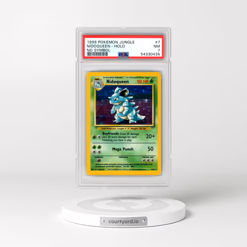 1999 Pokémon Jungle #7 Nidoqueen - Holo No Symbol (PSA 7 NM)
