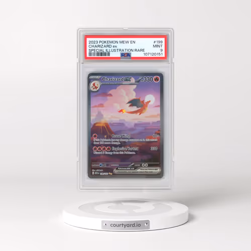 2023 Pokémon Mew EN-151 #199 Charizard EX - Holo Special Illustration Rare (PSA 9 MINT)