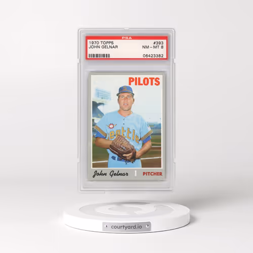 1970 Topps #393 John Gelnar (PSA 8 NM-MT)