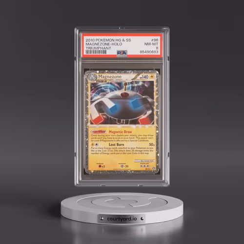 2010 Pokémon Heartgold & Soulsilver Triumphant #96 Magnezone - Holo (PSA 8 NM-MT)