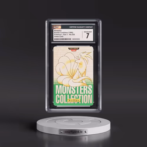 1996 (Monsters Collection) Part 1 #038 Ninetales - Green Card (CGC 7 NM)