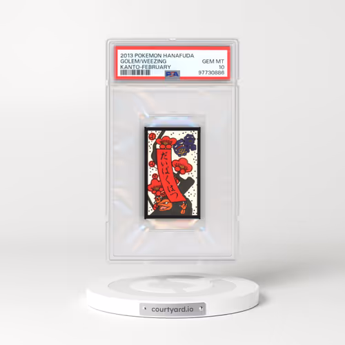 2013 Pokémon Hanafuda Kanto Golem/Weezing - February (PSA 10 GEM MINT)