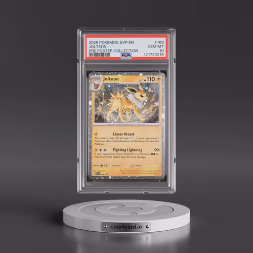 2025 Pokémon Svp EN-SV Black Star Promo #169 Jolteon - Prismatic Evolutions Poster Collection (PSA 1