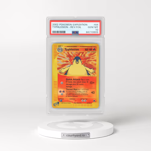 2002 Pokémon Expedition #64 Typhlosion - Reverse Foil (PSA 10 GEM MINT)