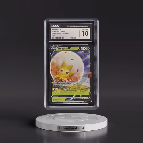 2020 Rebel Clash #019/192 Eldegoss V - Holo (CGC 10 GEM MINT)