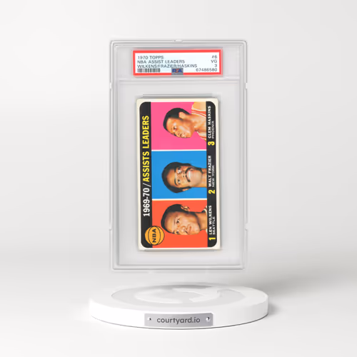1970 Topps #6 NBA Assist Leaders - Wilkens/Frazier/Haskins (PSA 3 VG)