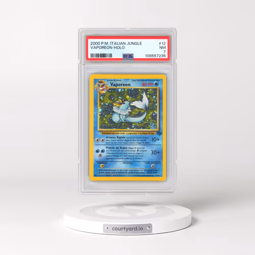 2000 Pokémon Jungle #12 Vaporeon - Holo (PSA 7 NM)