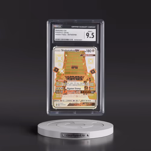 2019 Hidden Fates #SV74/SV94 Stakataka GX - Shiny Vault Holo (CGC 9.5 MINT+)