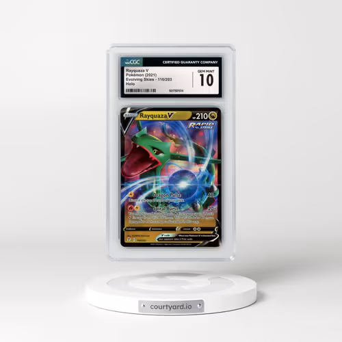 2021 Evolving Skies #110/203 Rayquaza V - Holo (CGC 10 GEM MINT)