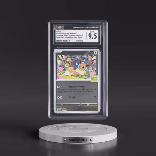 2024 Pokémon SV-P Promo #196 Eevee - Let's Start Pokeca Battle Campaign (CGC 9.5 MINT+)