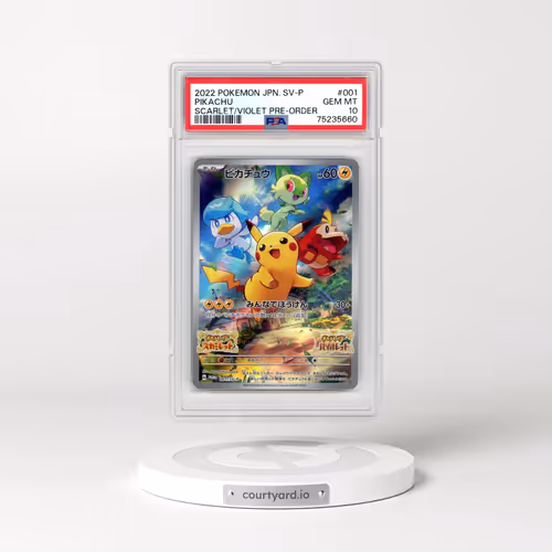 2022 Pokémon SV Promo #001 Pikachu - Scarlet & Violet Pre-Order (PSA 10 GEM MINT)