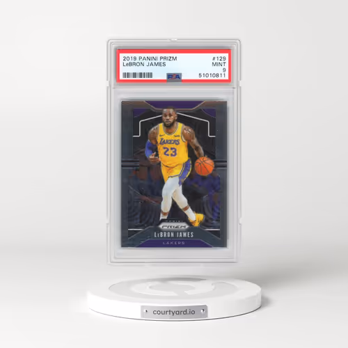 2019 Panini Prizm #129 LeBron James (PSA 9 MINT)
