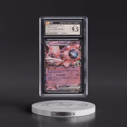 2025 Pokémon Dri EN-Destined Rivals #081 Team Rocket's Mewtwo EX - Holo (CGC 9.5 MINT+)