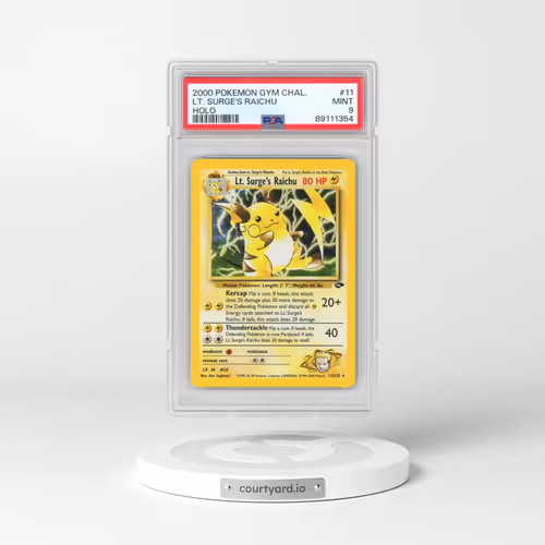2000 Pokémon Gym Challenge #11 LT. Surge's Raichu - Holo (PSA 9 MINT)