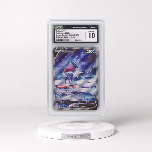 2022 Crown Zenith #GG38/GG70 Suicune V - Holo (CGC 10 GEM MINT)