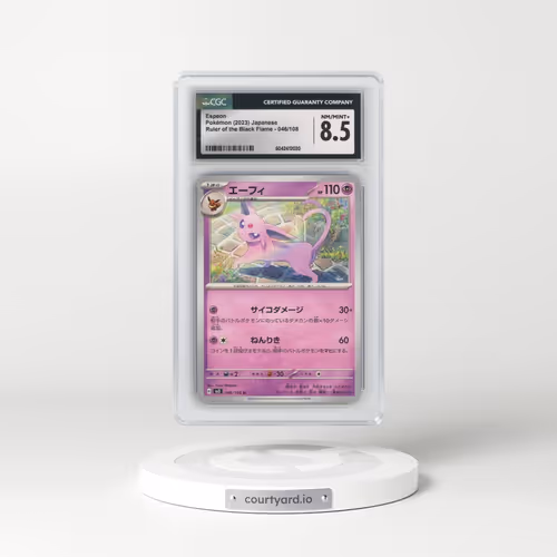 2023 Ruler of the Black Flame #046/108 Espeon (CGC 8.5 NM-MT+)