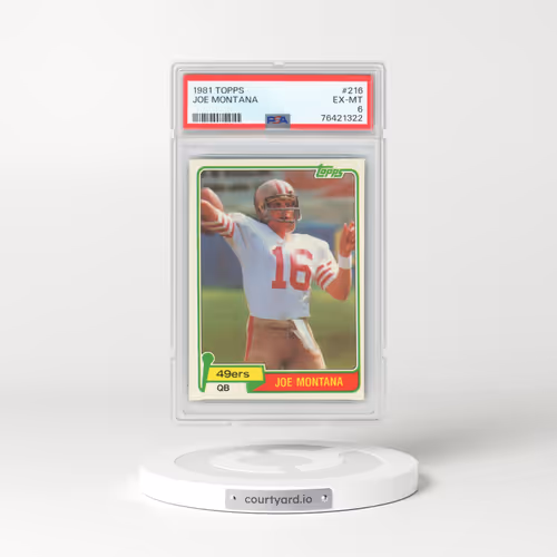 1981 Topps #216 Joe Montana (PSA 6 EX-MT)