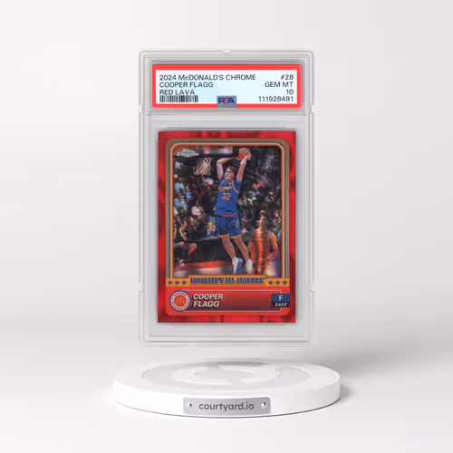 2024 Topps Chrome McDonald's All American #28 Cooper Flagg - Red Lava (PSA 10 GEM MINT)