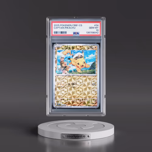 2025 Pokémon Simplified CBB1 C-Gem Pack Vol 1 #04 Captain Pikachu (PSA 10 GEM MINT)