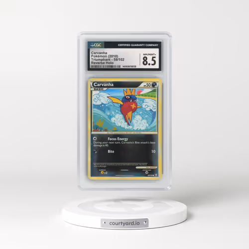 2010 Triumphant #59/102 Carvanha - Reverse Holo (CGC 8.5 NM-MT+)