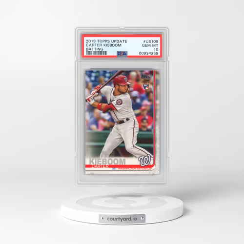 2019 Topps Update #US109 Carter Kieboom - Batting (PSA 10 GEM MINT)