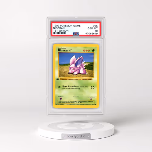 1999 Pokémon Game #55 Nidoran - 1st Edition (PSA 10 GEM MINT)