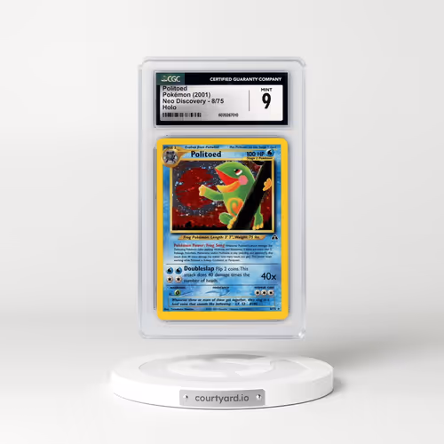 2001 Neo Discovery #8/75 Politoed - Holo (CGC 9 MINT)
