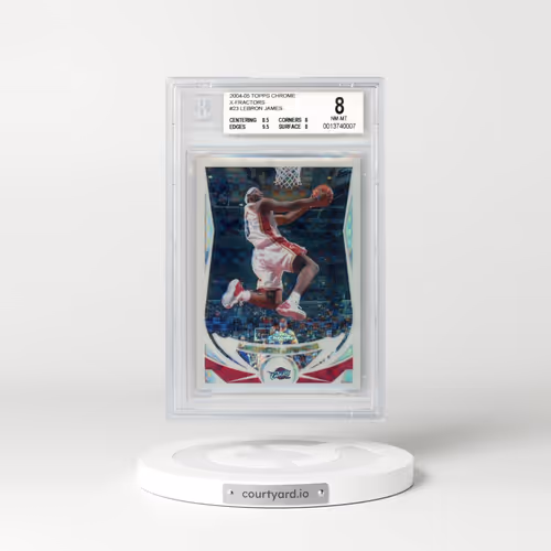 2004 Topps Chrome #23 LeBron James - Xfractor (BGS 8 NM-MT)