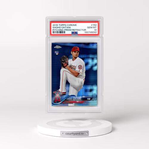 2018 Topps Chrome #150 Shohei Ohtani - Pitching-Prism Refractor (PSA 10 GEM MINT)