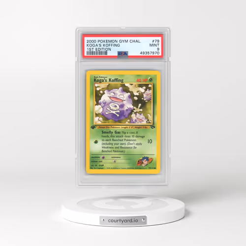 2000 Pokémon Gym Challenge #79 Koga's Koffing - 1st Edition (PSA 9 MINT)