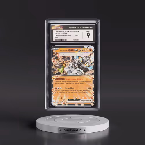 2024 Pokémon Twm EN-Twilight Masquerade #112 Cornerstone Mask Ogerpon EX - Holo (CGC 9 MINT)
