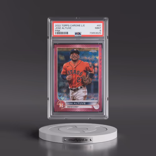 2022 Topps Chrome Logofractor Edition #61 Jose Altuve - Pink (PSA 9 MINT)