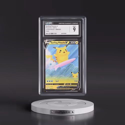 2021 Celebrations #008/025 Surfing Pikachu V - Holo (CGC 9 MINT)