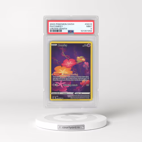 2023 Pokémon Sword and Shield Crown Zenith #GG14 Comfey - Full Art (PSA 9 MINT)