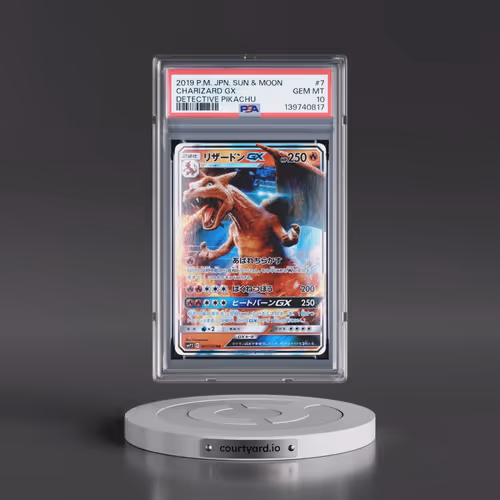 2019 Pokémon Sun & Moon Detective Pikachu #7 Charizard GX - Holo (PSA 10 GEM MINT)