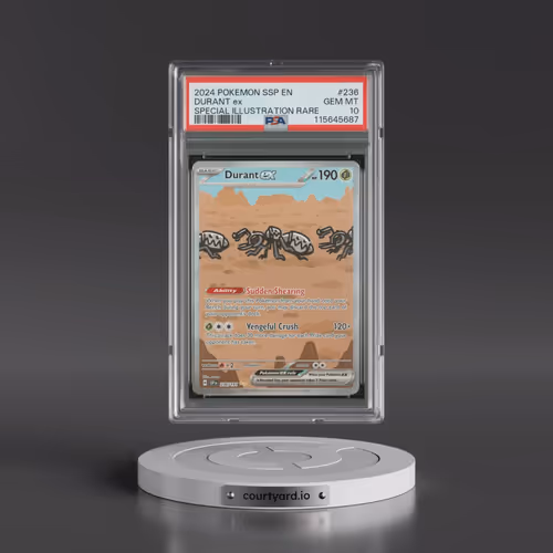 2024 Pokémon Ssp EN-Surging Sparks #236 Durant EX - Holo Special Illustration Rare (PSA 10 GEM MINT)