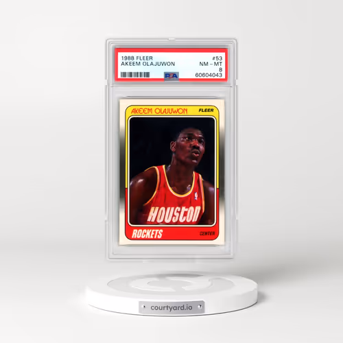 1988 Fleer #53 Akeem Olajuwon (PSA 8 NM-MT)
