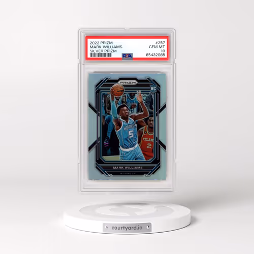 2022 Panini Prizm #257 Mark Williams - Silver Prizm (PSA 10 GEM MINT)