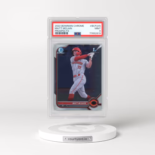 2022 Bowman Chrome Prospects #BCP245 Matt Mclain (PSA 9 MINT)