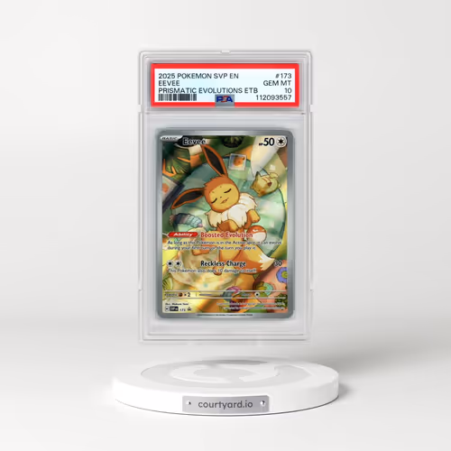 2025 Pokémon Svp EN-SV Black Star Promo #173 Eevee - Prismatic Evolutions Elite Trainer Box (PSA 10