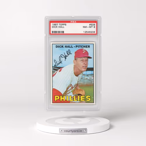 1967 Topps #508 Dick Hall (PSA 8 NM-MT)