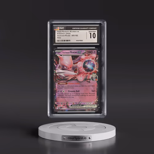 2025 Pokémon Dri EN-Destined Rivals #081 Team Rocket's Mewtwo EX - Holo (CGC 10 GEM MINT)