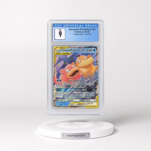 2019 Unified Minds #35/236 Slowpoke & Psyduck GX - Holo (CGC 9 MINT)