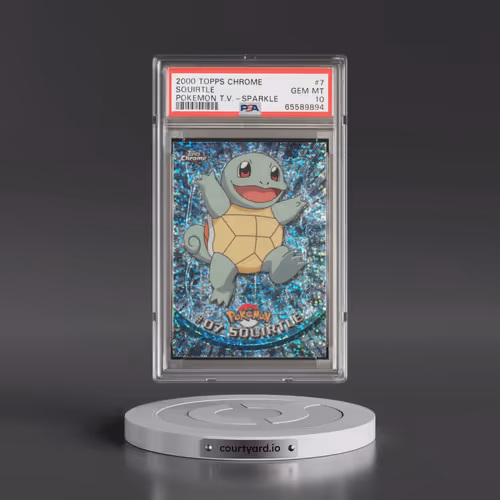 2000 Topps Chrome Pokémon T.V. #7 Squirtle - Sparkle (PSA 10 GEM MINT)