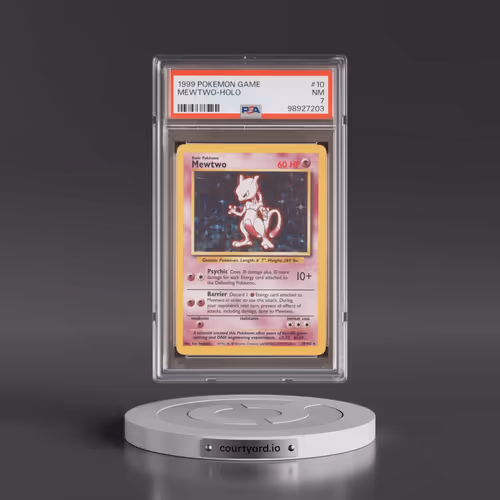 1999 Pokémon Game #10 Mewtwo - Holo (PSA 7 NM)